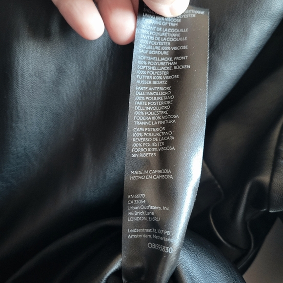 Anthropologie Maeve Faux Leather Puff-Sleeve Blouse - Picture 10 of 10